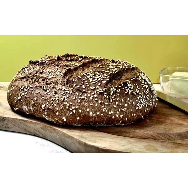 BROWN BREAD WITH BLACK SEEDS NUTRITIOUS LOAF