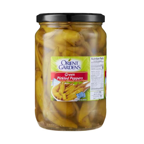 Orient Gardens Green Peppers Pickled 650Gm