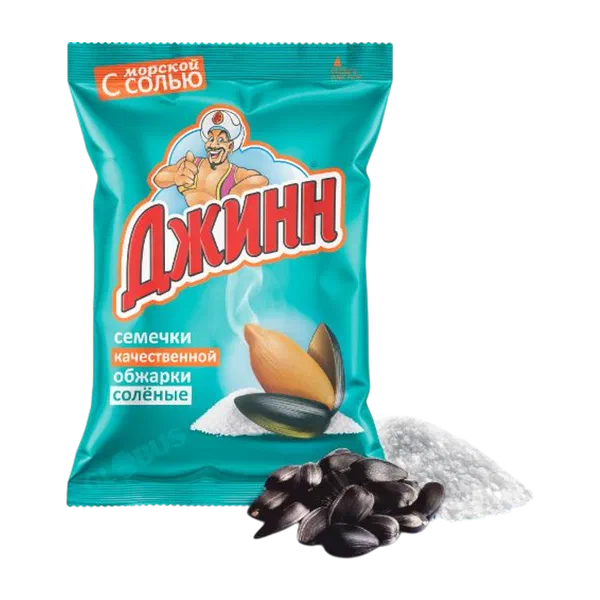 Семечки Джинн жар неоч. солён. 70г п/п Россия 50