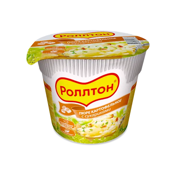 Пюре картоф. Роллтон с сухариками 40г стак