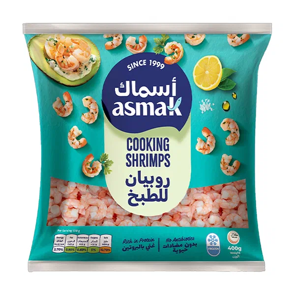 ASMAK PEELED COOKING SHRIMPS FOR QUICK RECIPES 400G