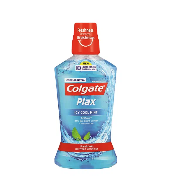 COLGATE PLAX PEPPERMINT FRESH ICE MOUTHWASH 500ML