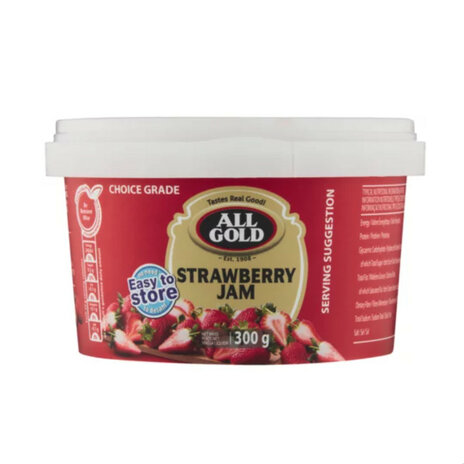 All Gold Strawberry Jam Tub 300g