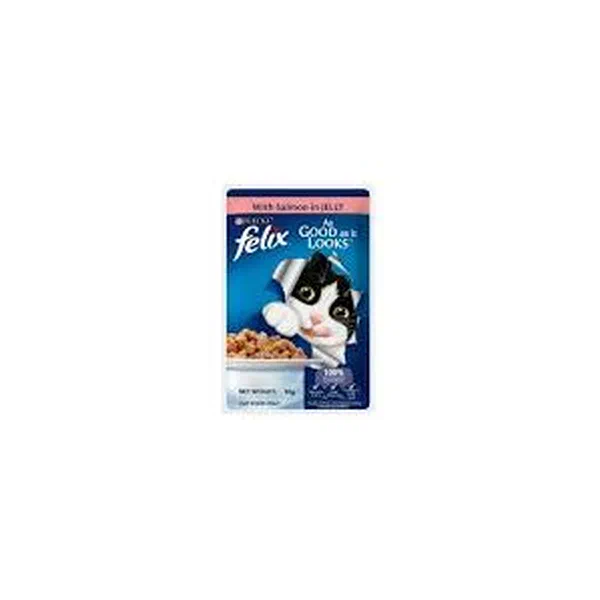 FELIX ADULT SALMON IN REFRESHING JELLY WET CAT FOOD 85G POUCH