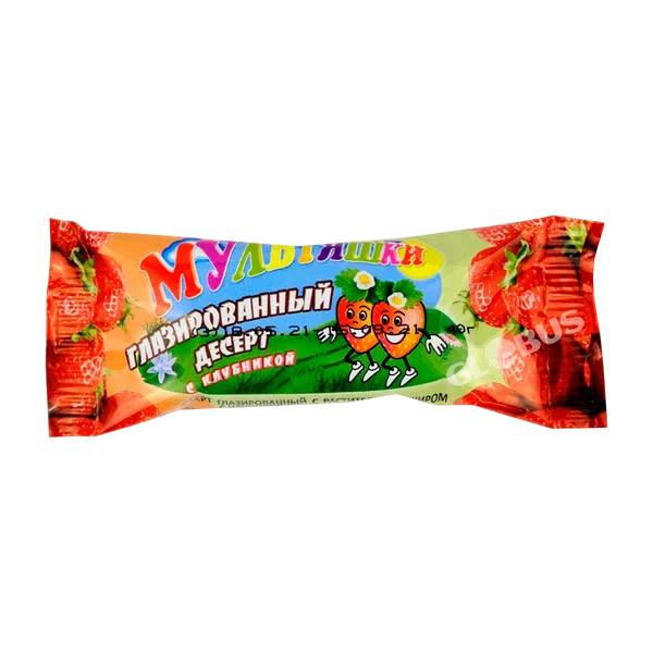 Десерт Сыркофф глазир клубника 40г Импорт ЗМЖ