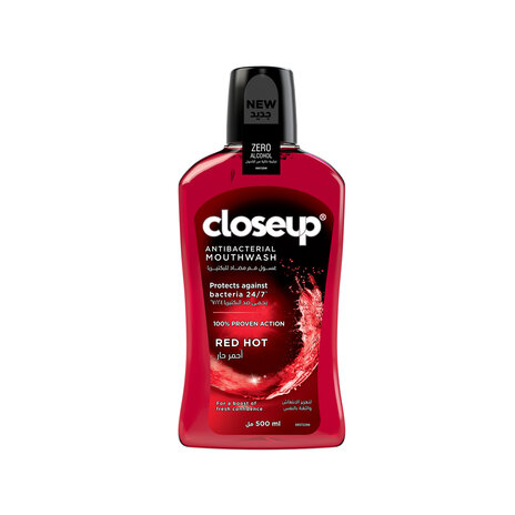 Closeup Antibacterial Mouthwash Red Hot 500Ml