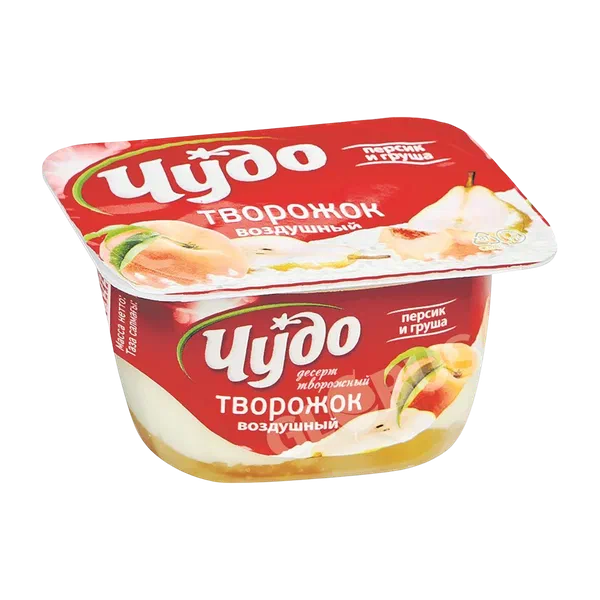 Творожок Чудо перс груша 4,2% 100г Бишкексут
