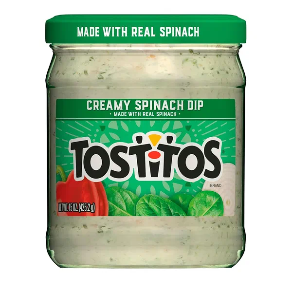 TOSTITOS CREAMY SPINACH DIP PREMIUM SAVORY APPETIZER 15OZ