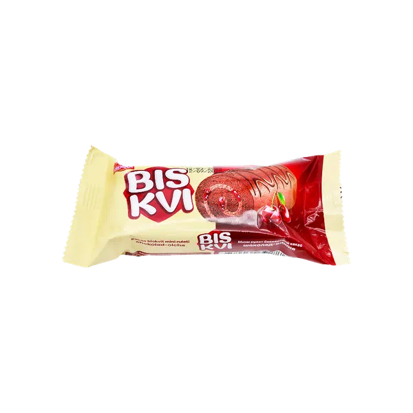 Biskvi Krember мини рулет ваниль/вишня м/н 35г