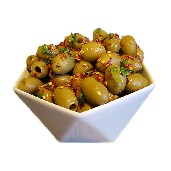 Green Olives Pitted With Chilli