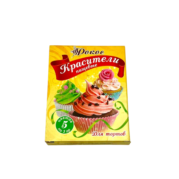 Краситель Рокос д/тортов 5цв