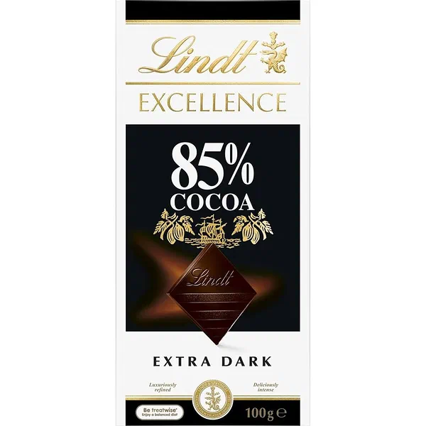 LINDT EXCELLENCE 85% COCOA 100G - 85% COCOA EXCELLENCE DARK TABLET