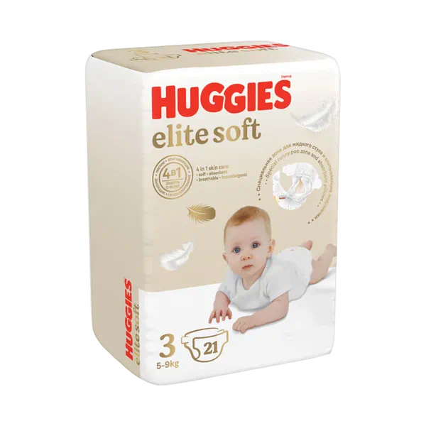 Подгузники детск Huggies Elite Soft 3 21шт