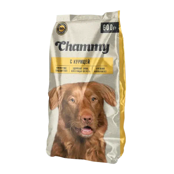 Корм д/собак Chammy курица 600гр п/п