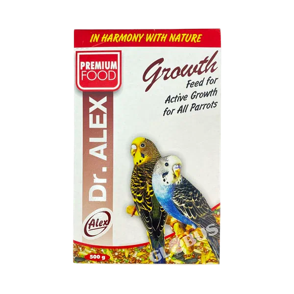 Корм д/попугаев Dr. ALEX рост д/волнист. попугаев 500г