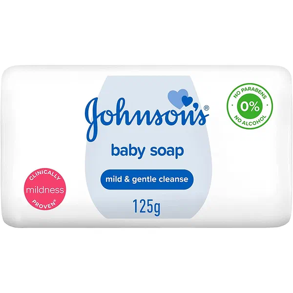 JOHNSON’S BABY SOAP MILD AND GENTLE WHITE BAR 125G