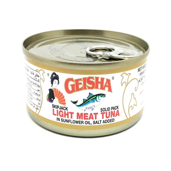 GEISHA LIGHT MEAT TUNA IN VEGETABLE OIL 90G MINI CAN