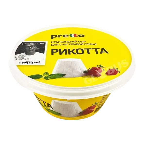 Сыр Pretto Рикотта плав пастообраз 45% 200г