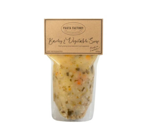 Pasta Factory Barley & Veg Soup 500ml (Frozen)