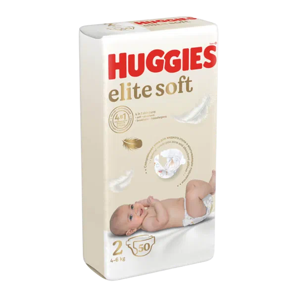 Подгузники детск Huggies Elite Soft 2 50шт