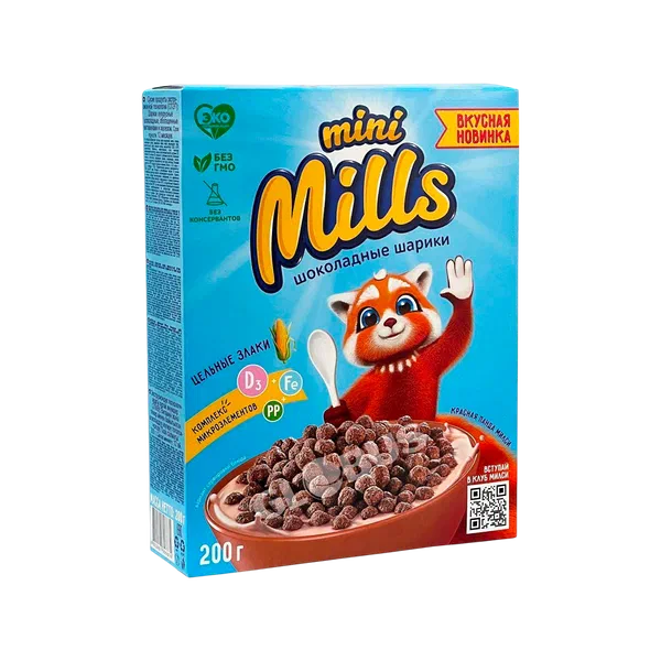 Шарики кукуруз Mini Mills шок 200г