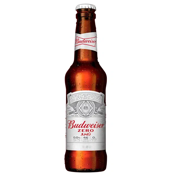 BUDWEISER ZERO NON-ALCOHOLIC PREMIUM MALT BEVERAGE 330ML