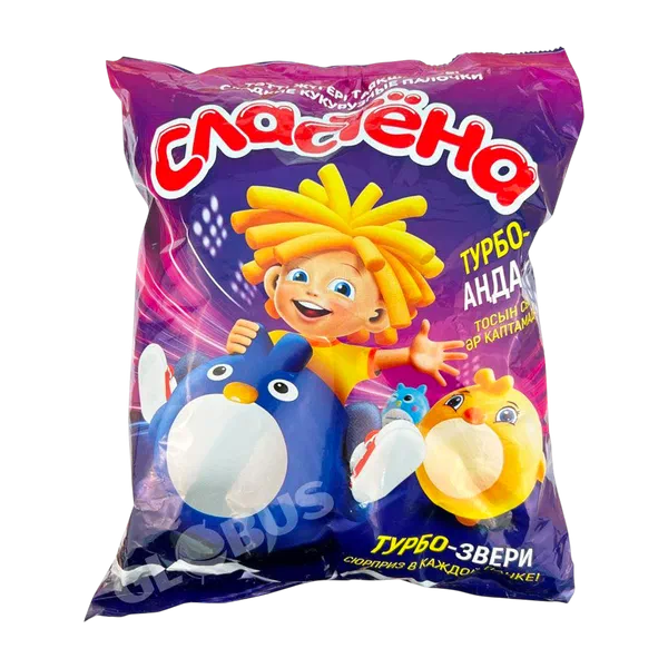 Палочки кукуруз. Сластена Турбо звери 200г