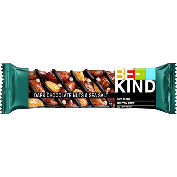 BE-KIND CHOCOLATE ALMOND AND SEA SALT FRUIT AND NUT BAR 40G