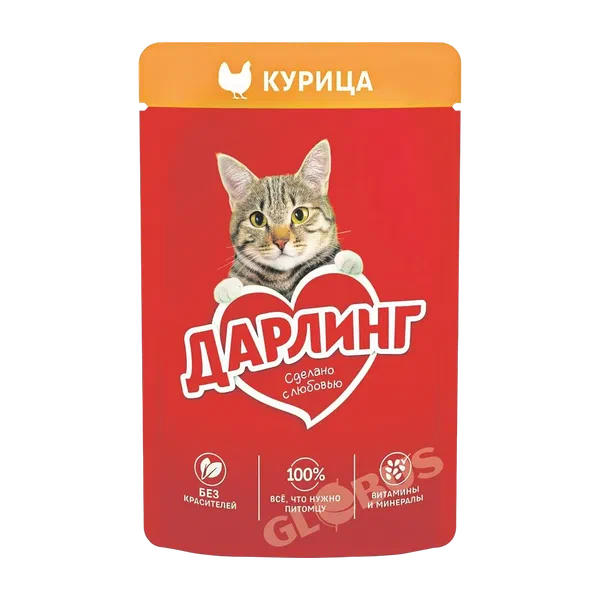 Корм Darling д/кошек курица в подливе 75г