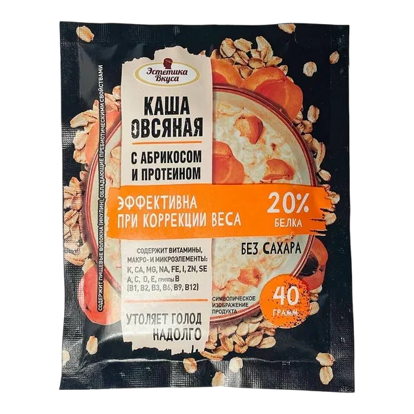 Каша Эстетика Вкуса абрикос/протеин 40г
