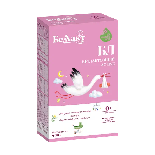 Смесь дет. Bellakt безлакт. active мол. сух. с рож. 400г