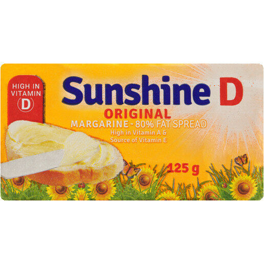 Sunshine D Original Margarine Brick 125g
