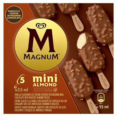 Magnum Minis Almond 55ml X 5 Multipack