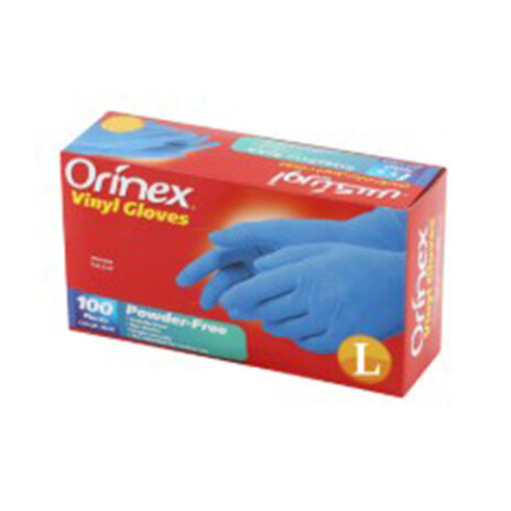 Ornex Blue Gloves (L) 100 Pcs