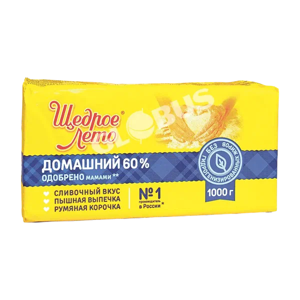 Маргарин Щедрое лето 60% 500г ЗМЖ
