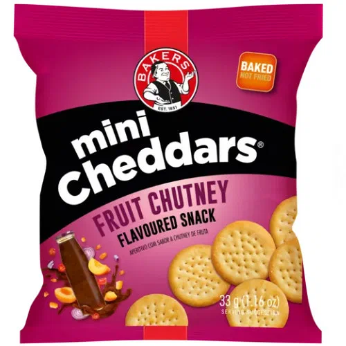 Mini Cheddars Fruit Chutney 33g