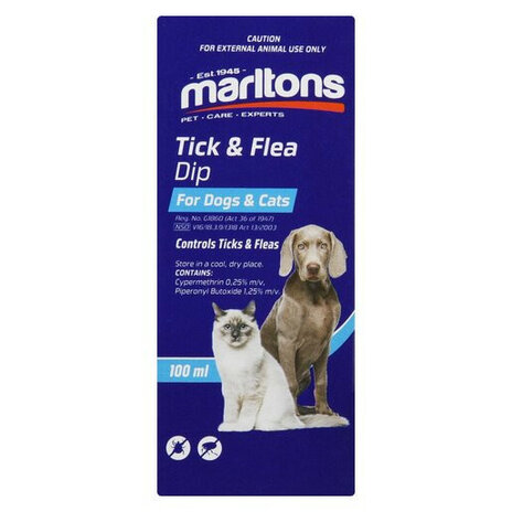 Marltons Tick & Flea Dip 100ml
