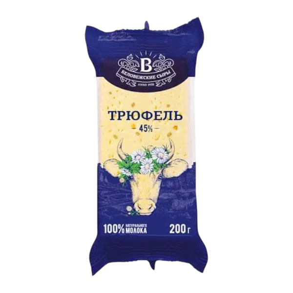 Сыр Беловежский Трюфель 45% 200г ф/п РЦ