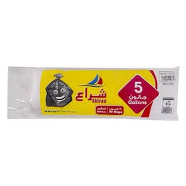 SHIRAA PREMIUM TIE TRASH BAGS 30-GALLON 25-PIECE PACK