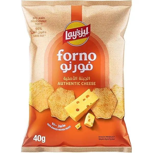 LAYS FORNO AUTHENTIC CHEESE BAKED POTATO CHIPS 40G
