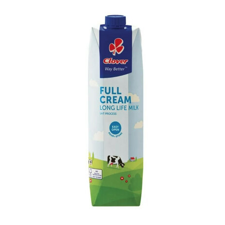 Clover Full Cream Long Life Milk 1l (UHT)