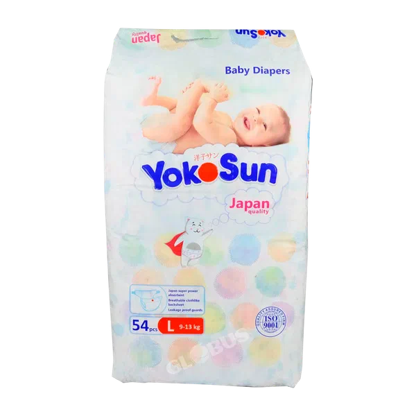Подгузники детск Yokosun комфорт L 9-13кг 54шт