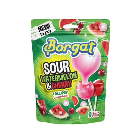 Borgat Lollies Sour Watermelon Cherry 162Gm