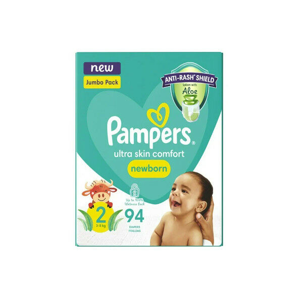 Pampers Active Jumbo Pack Diapers Mini 94s