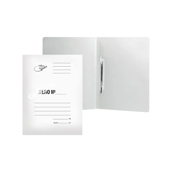 Скоросшиватель А4 картон белый 122293 122291 ОФМ РФ