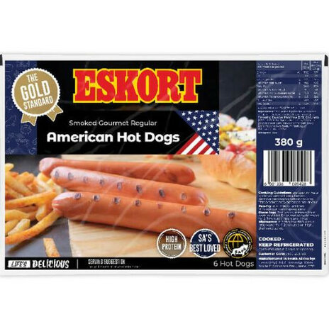 Eskort American Smoked Hot Dog 380g