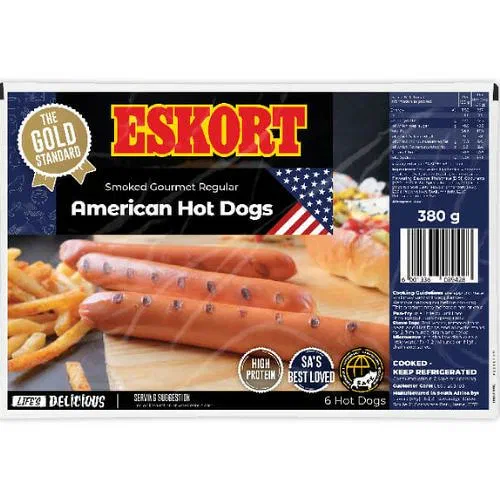 Eskort American Smoked Hot Dog 380g