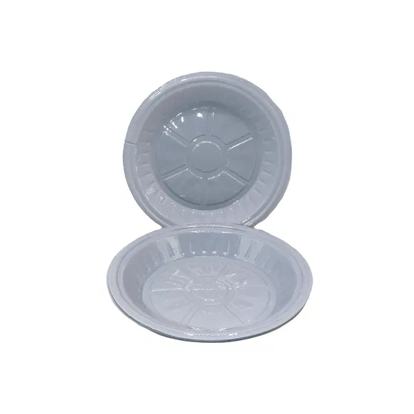 GRAND STAR ROUND DISPOSABLE PLASTIC PLATES NO. 26 16-PIECE PACK