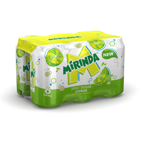 Mirinda Zero Sugar Citrus Can 360Ml X 6
