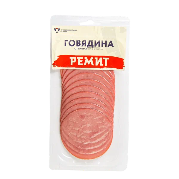 Деликатес Ремит Говядина нарезка отборная в/у 100г РЦ